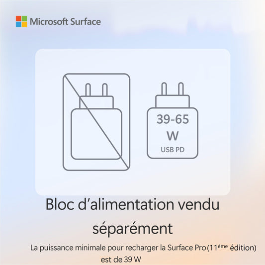 Microsoft Surface Pro (laddare ingår inte) | Copilot+ PC | 13 OLED-pekskärm | Snapdragon® X Elite | 16 GB RAM | 512 TB SSD | Senaste modellen, 11:e upplagan | Safirblå