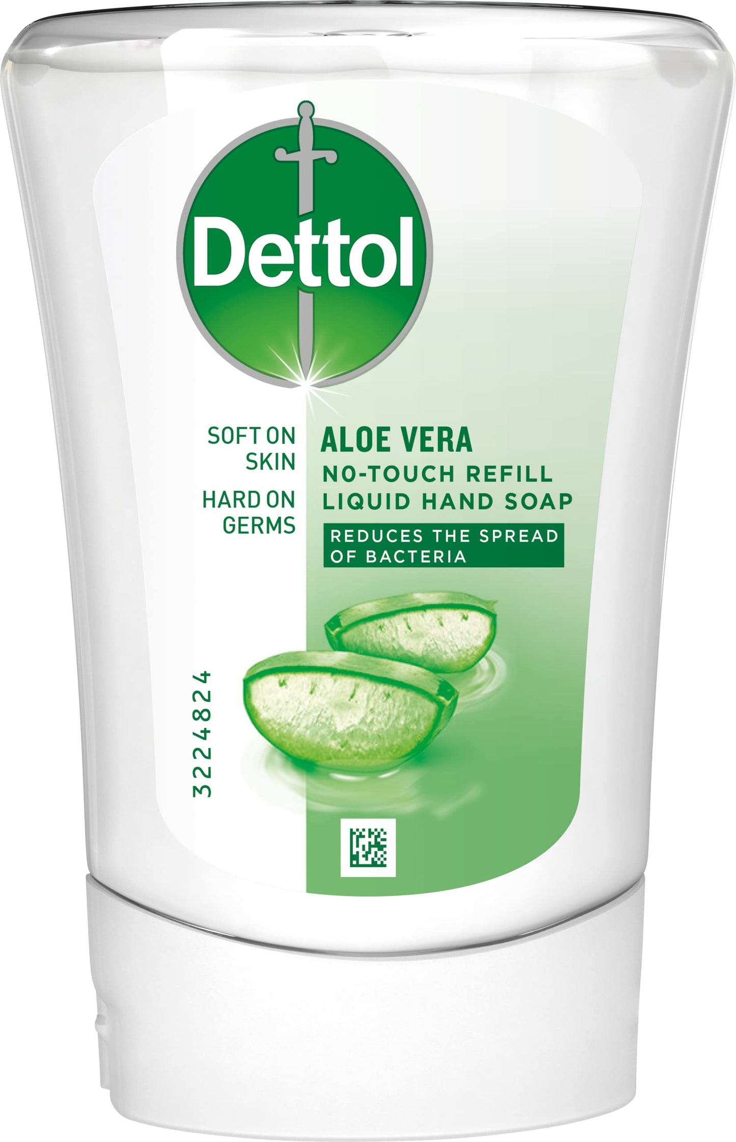 Dettol No-Touch Refill Aloe Vera, 250 ml – Handtvål som är tuff mot bakterier