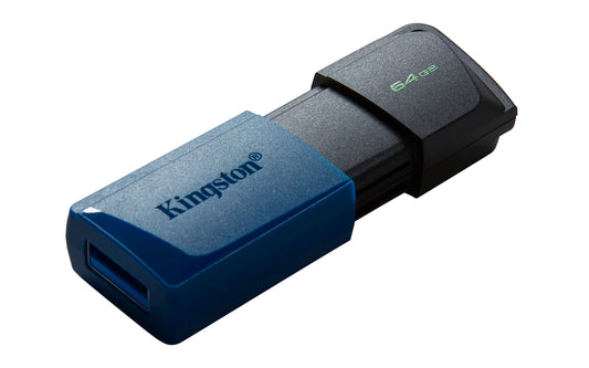 Kingston DataTraveler Exodia M USB 3.2 Gen 1 DTXM/64GB – med rörligt lock (svart + blå)