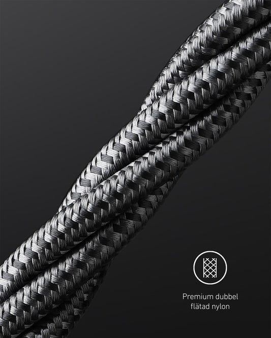 Anker Type-C-kabel 3 m, 100 W, USB-C till USB-C Kabel för iPhone 16 15-serien, Samsung Galaxy S24 S23 S222 MacBook Pro Air, iPad Pro Air, Pixel Switch, LG och fler (svart)