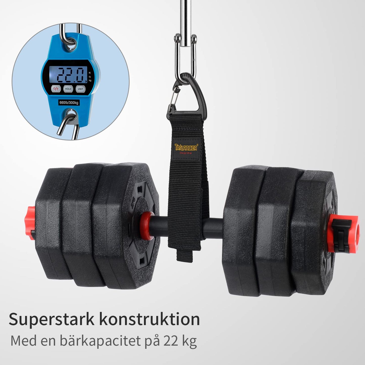 Kabelhängare och Kabelorganiserare(6pack),Trilancer Kardborre Rem, Sladdupphängning med Karbinhake att Hänga Väggar för Kablar, Sladdar,Rep,Slangar,Organisation för Hem,Garage eller Verkstad（2S,2M,2L）