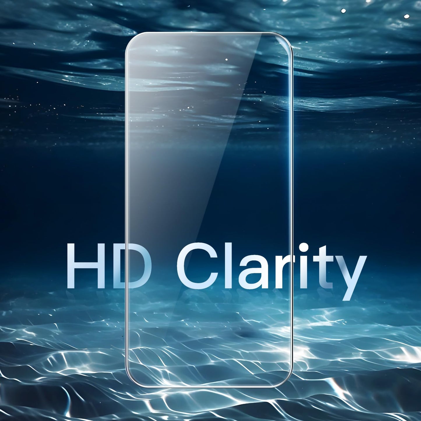 JETech Skärmskydd för iPhone 16 Pro 6,3-Tum, Härdat Glasfilm med Enkelt Installationsverktyg, Fodral-Vänligt, HD Klar, 3-Pack