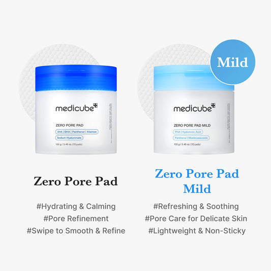 MEDICUBE Zero Pore Pad Mild 70 Pcs (155 g)