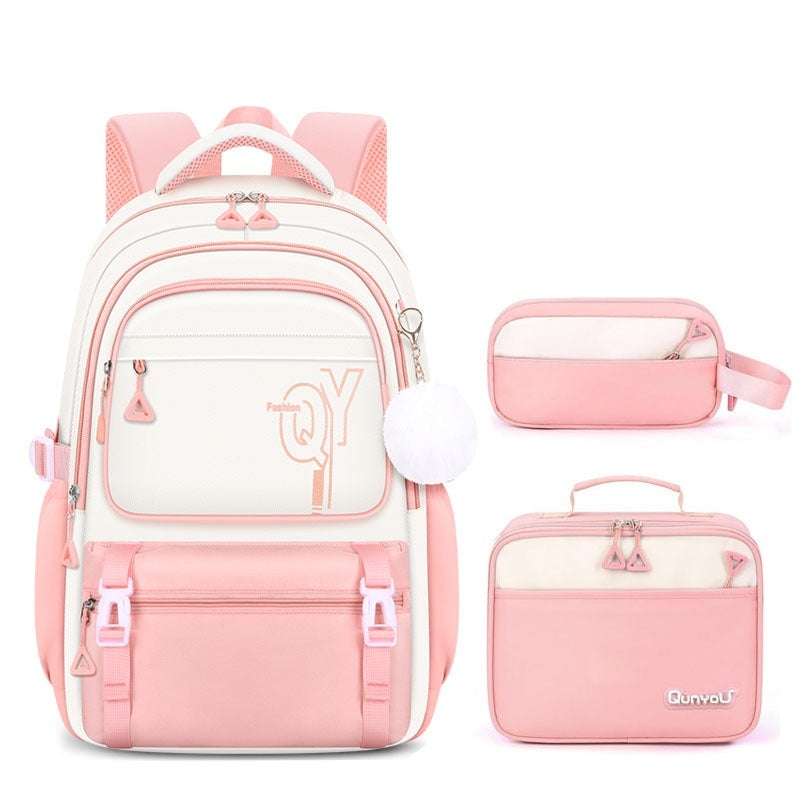 New Stylish Elementary School Backpack Cute Kids Backpack  Casual 3  piece Set