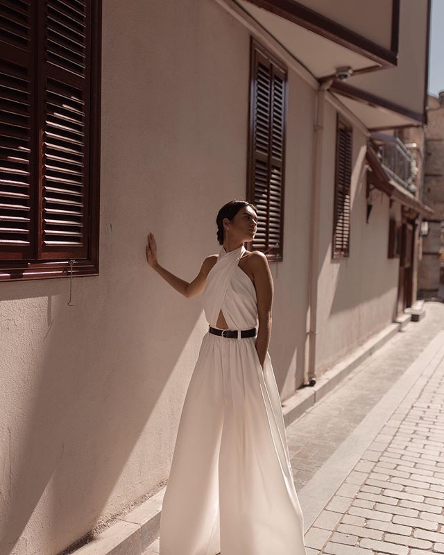 Women's Dunhuang Sleeveless Halter Backless Jumpsuit Trousers