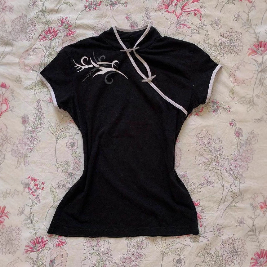 Retro-chic Modern Chinese-style Fashion T-shirt
