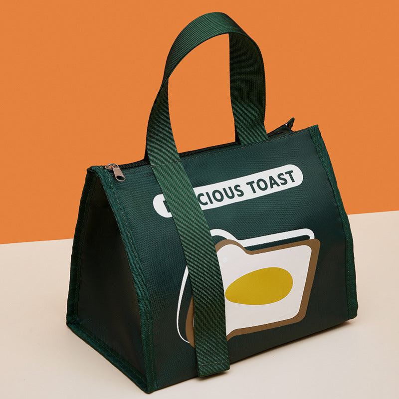 Thickened French-style Maillard Student Lunch Bag For Work And Commuting Keeps Food Warm
