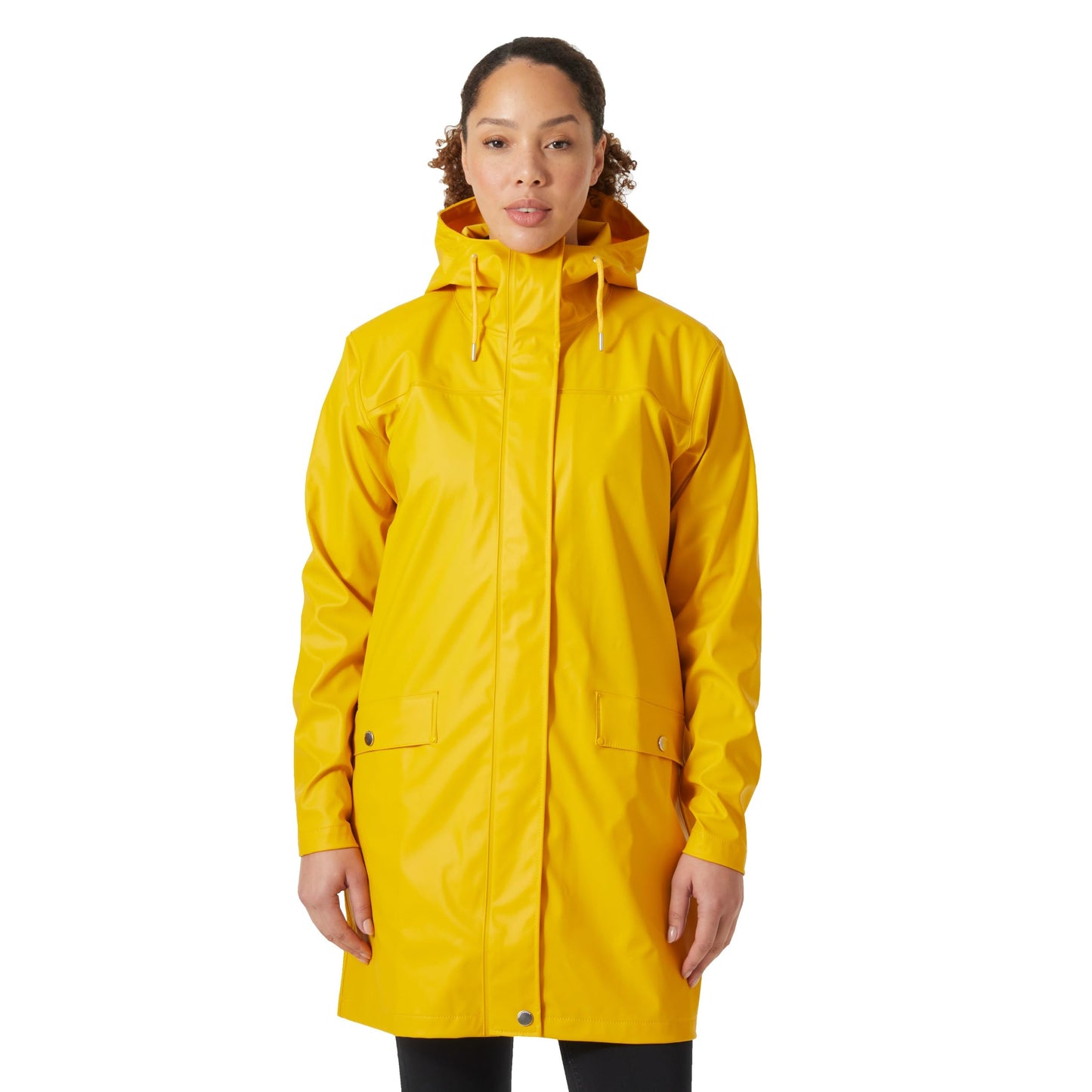 Helly-Hansen dam Moss Hooded Waterproof Windproof Rain Coat Regnrock (1-pack)