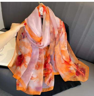 Breathable Gauze Printed All-matching Fashion Beach Towel