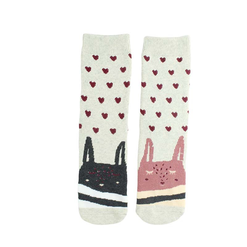Cartoon Straight Terry Women's Socks Thickened And Warm