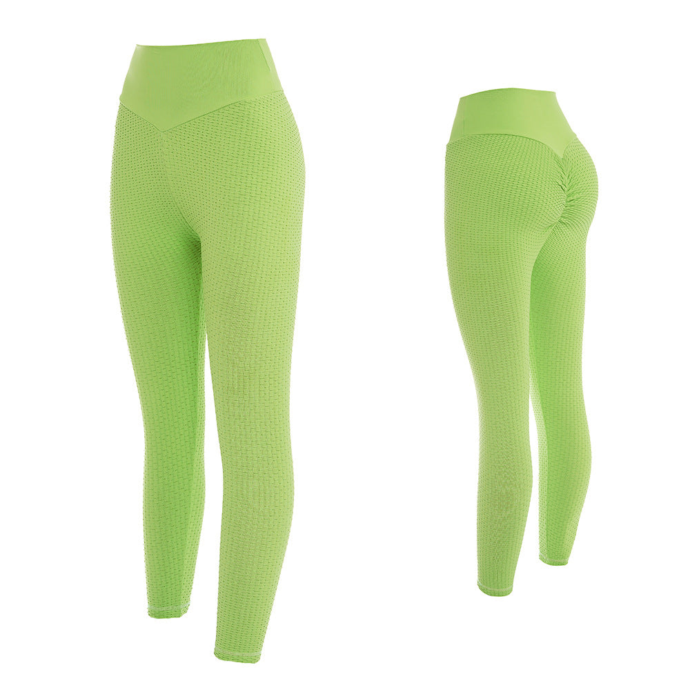 Women's Fashion Simple Solid Color High-waisted Yoga Pants