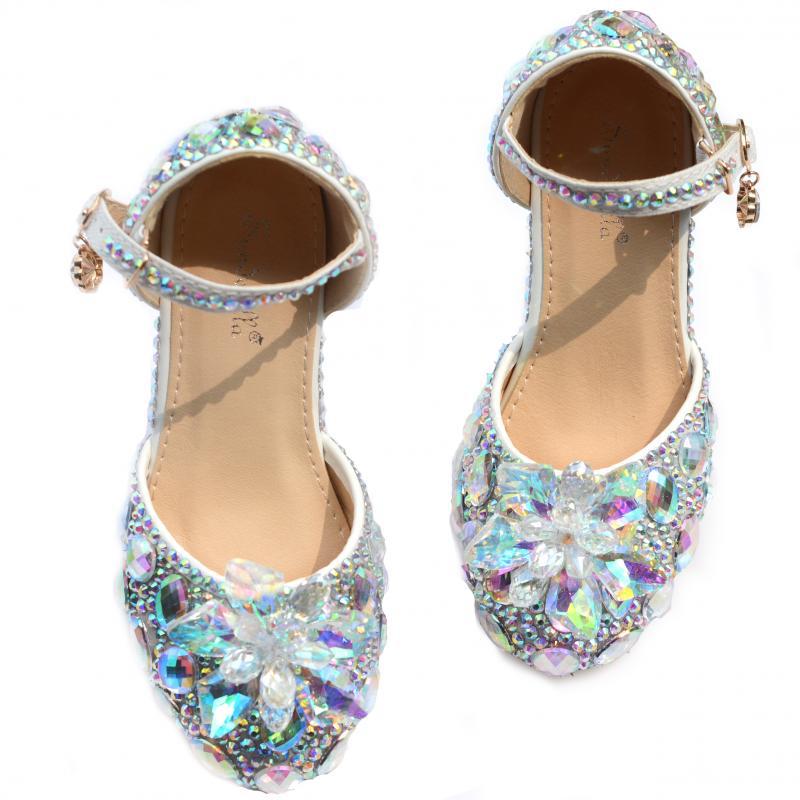 Show Catwalk Shoes, Parent-child Shoes, Rhinestone High Heels