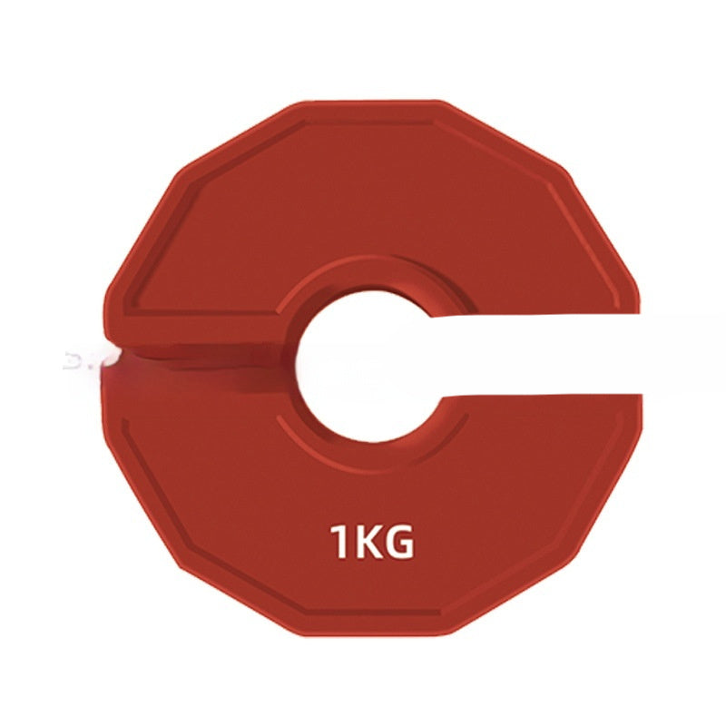 Rubber Barbell Portable Aperture Dumbbell Additional Weight Plate