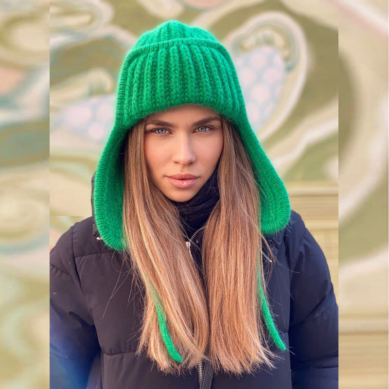 Women's Personalized Knitted Cuff Warm Wool Beanie