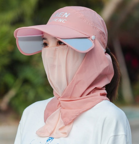 Outer Gauze Cover Face Cycling Hat Korean Version Tide All Match
