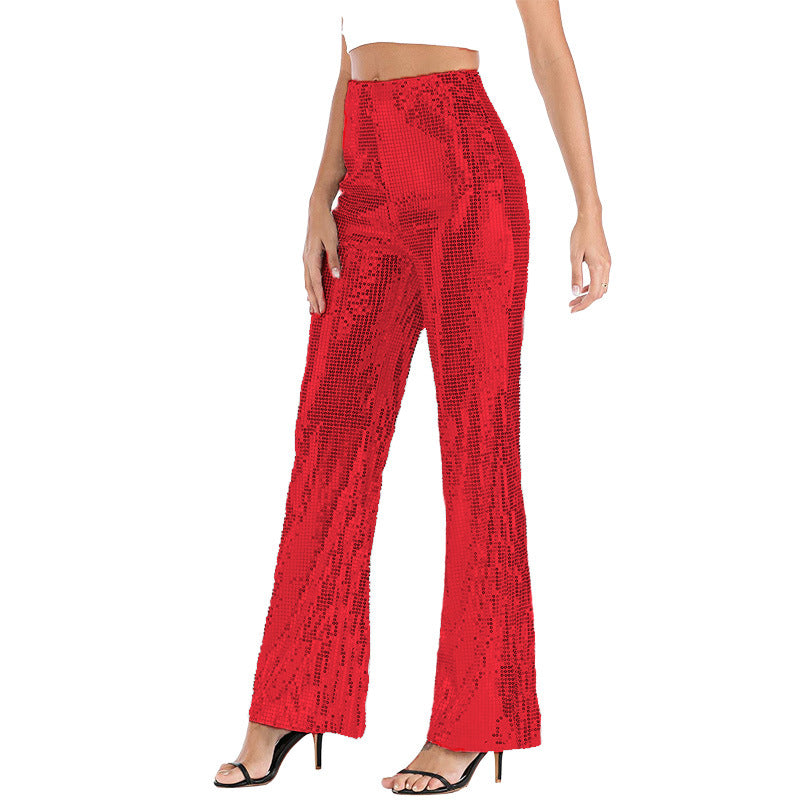 Ladies Sexy Nightclub Sequin Slacks