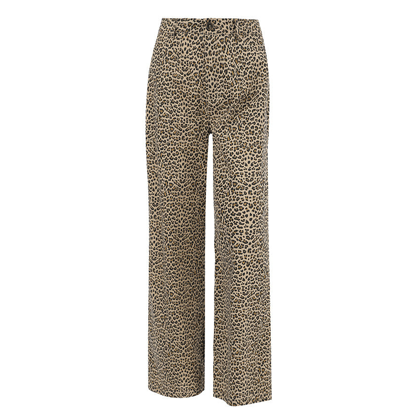 Fashion High Waist Wide Leg Trousers