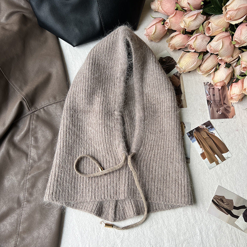 Long Rabbit Hair Scarf And Hat