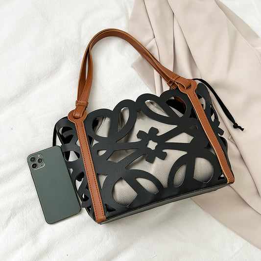 Women's Fashion Hollow Large Capacity Shoulder Handbag