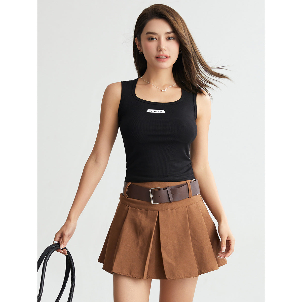 Spring And Summer Square Collar Camisole Women's Seamless Slim Fit Inner Wear