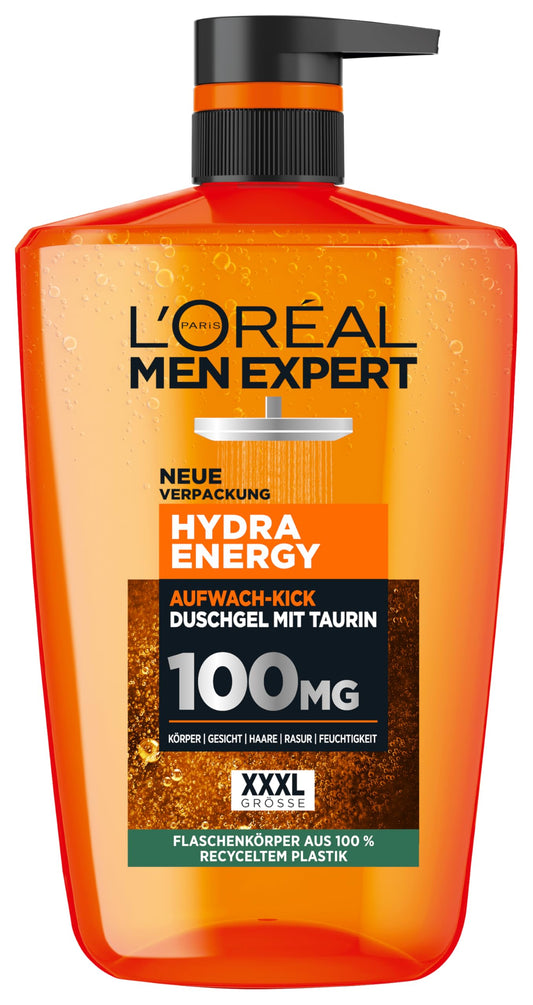 L'Oréal Men Expert Herr Hydra Energy Duschgel, 1 l