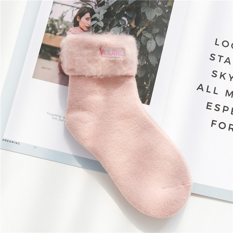 Velvet Thickening Socks Children's Warm Snow
