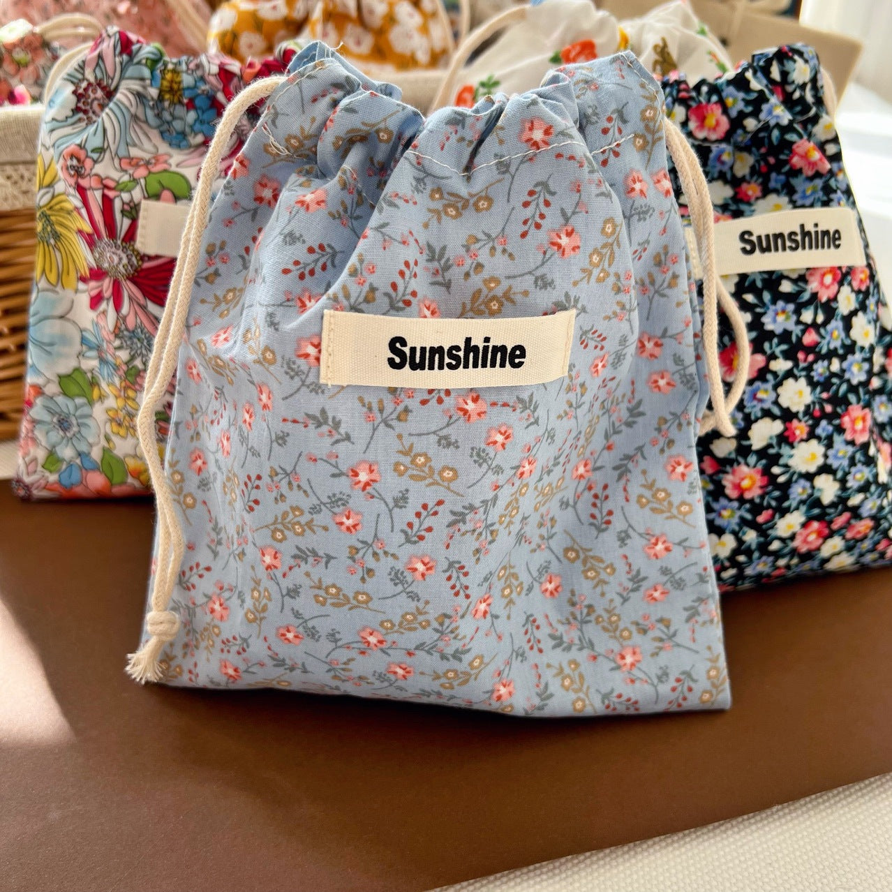 Travel Storage Bag With Drawcord Closure