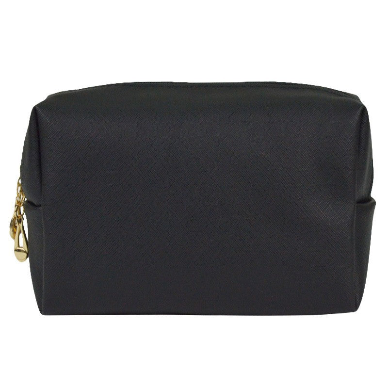 PU Leather Octagonal Square Makeup Storage Bag Simple Design