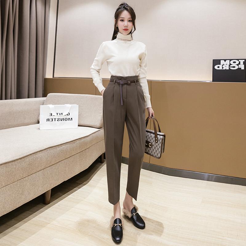 Loose Straight Nine-point Cigarette Harem Trousers