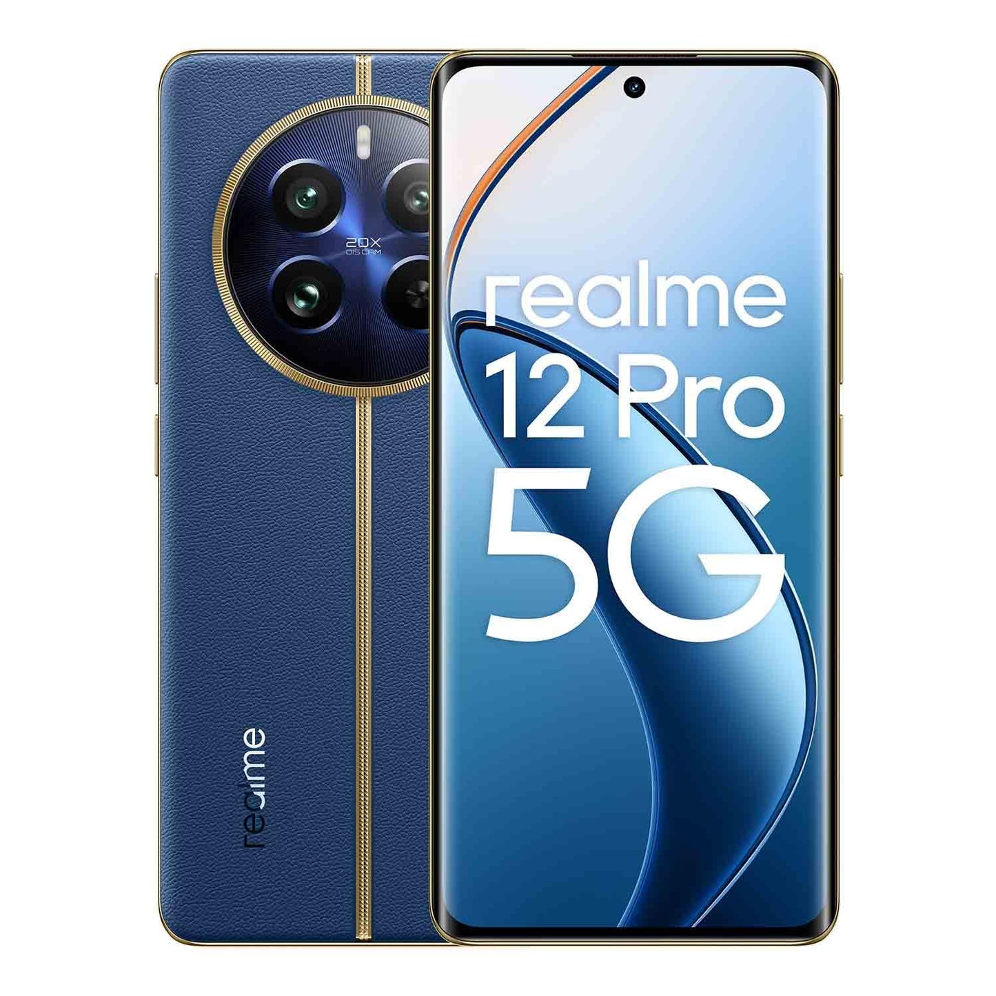 realme 12 Pro 5G smartphone, 8 + 256 GB, Sony porträttkamera 2 x optisk zoom, IMX882 OIS Camera, 6,7 tum 120 Hz böjd vision displa, 67 W SUPERVOOC laddning, 5 000 mAh massivt batteri, blå