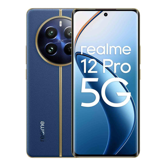 realme 12 Pro 5G smartphone, 8 + 256 GB, Sony porträttkamera 2 x optisk zoom, IMX882 OIS Camera, 6,7 tum 120 Hz böjd vision displa, 67 W SUPERVOOC laddning, 5 000 mAh massivt batteri, blå