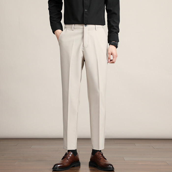 Korean-style Trendy Business Drop-crotch Mens Suit Pants