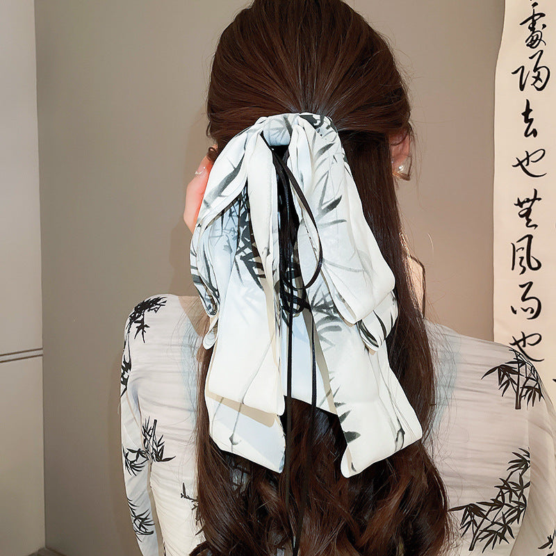 Women's Fashion New Chinese Bow Ribbon Barrettes