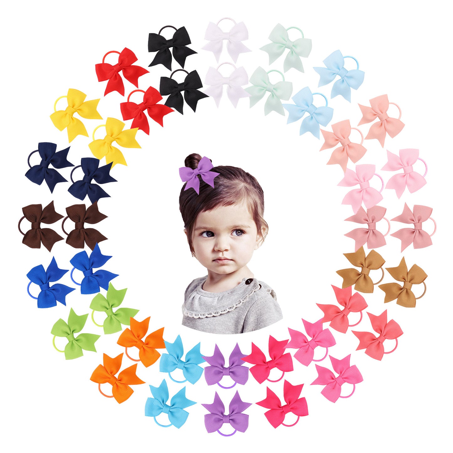 Cute Children's Thread Belt Dovetail Bow Rubber Band Hair Rope Hair Accessories