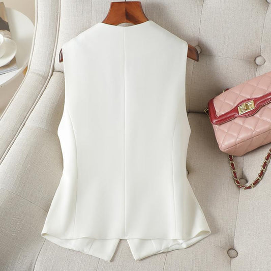 Fashion Design Sense Wild Vest Slimming Workplace Vest