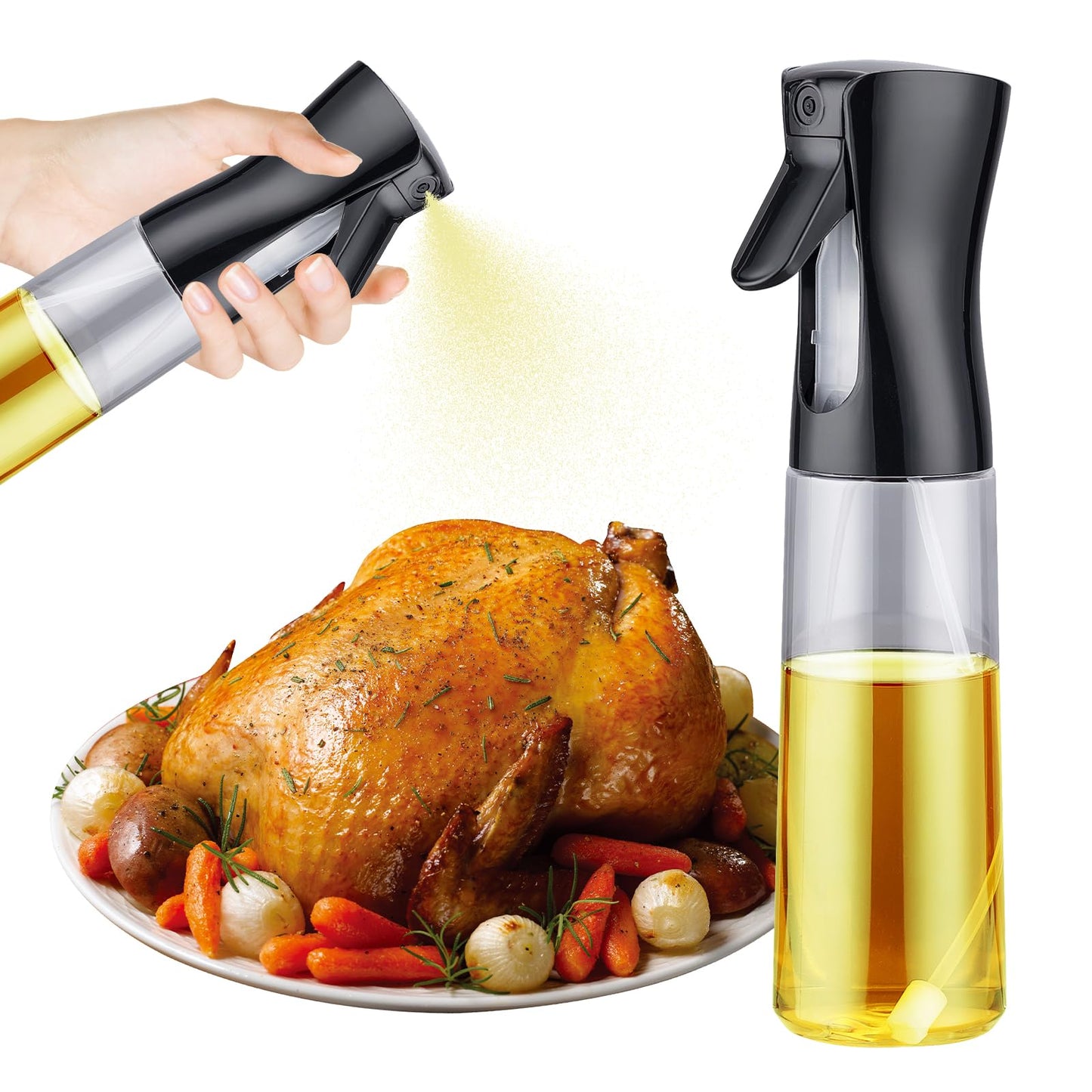 GRIFEMA GE2002B-300 oljespray, 300 ml matoljespray fri BPA, olivoljespray för luftfritös, sallader, grillar