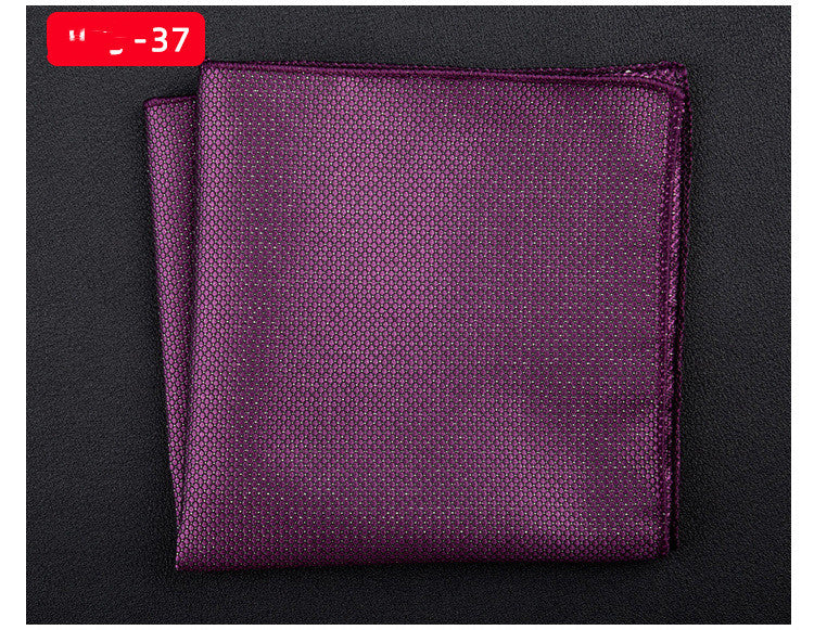 Men's Textured Retro Embroidery Jacquard Square Scarf