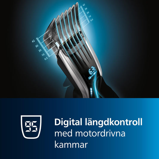 Philips Hair Clipper Series 9000 med digital pekskärm (modell HC9450/15)