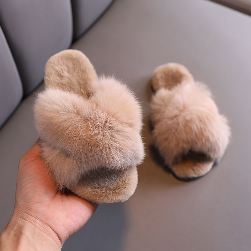 Korean Style Fashion Cross Cotton Slippers