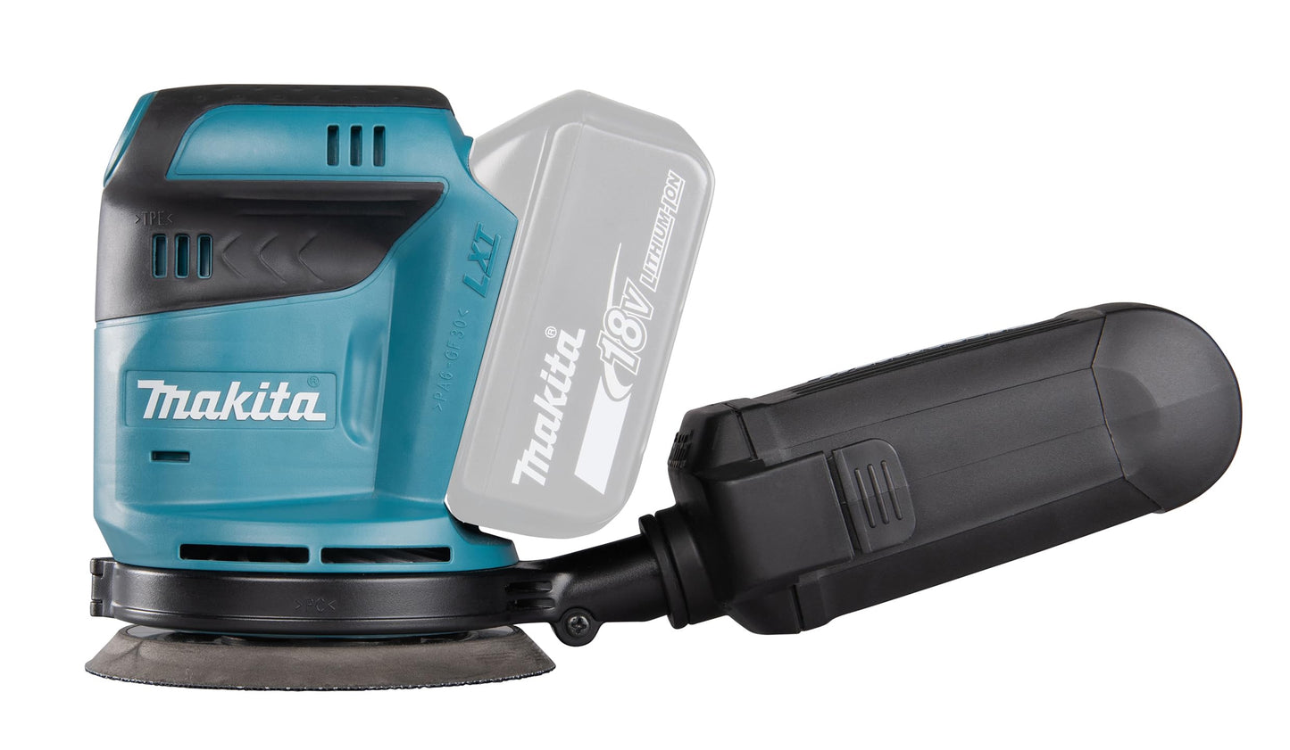 Makita Sladdlös Excentrisk Slipmaskin, 11000 varv/min, 18V, 5 A, Blå/Svart