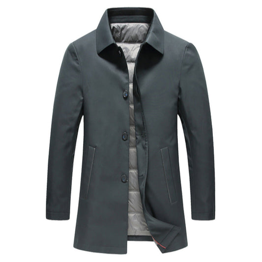 Light And Thin Down Jacket Medium And Long Down Windbreaker