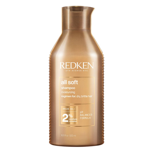 REDKEN All Soft P1996800 Schampo, Guld, 500 ml