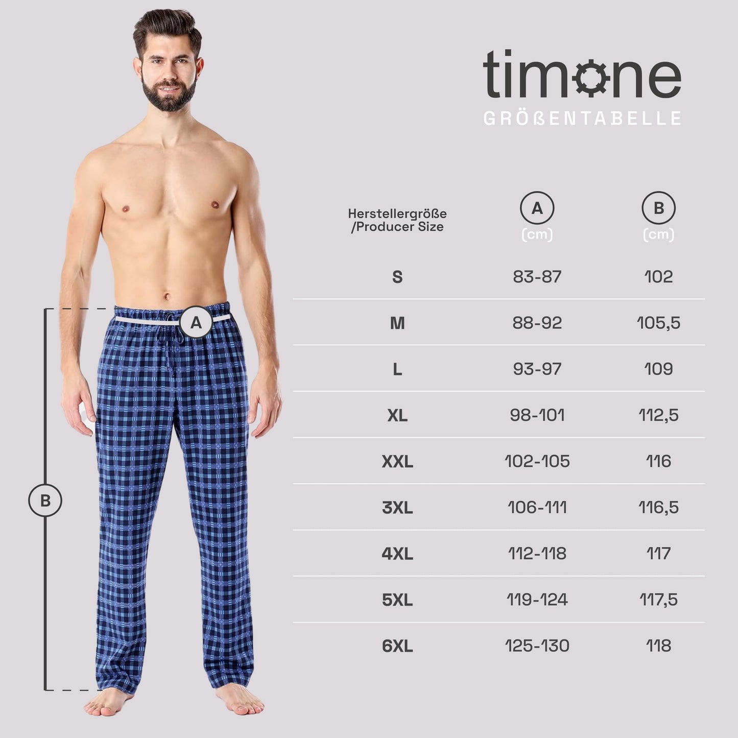 Timone Herr Pyjamas Byxor TPP-001