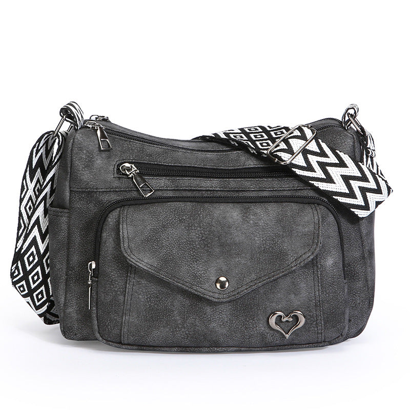 Flip All-match Simple Middle-aged Large Capacity Shoulder Messenger Bag