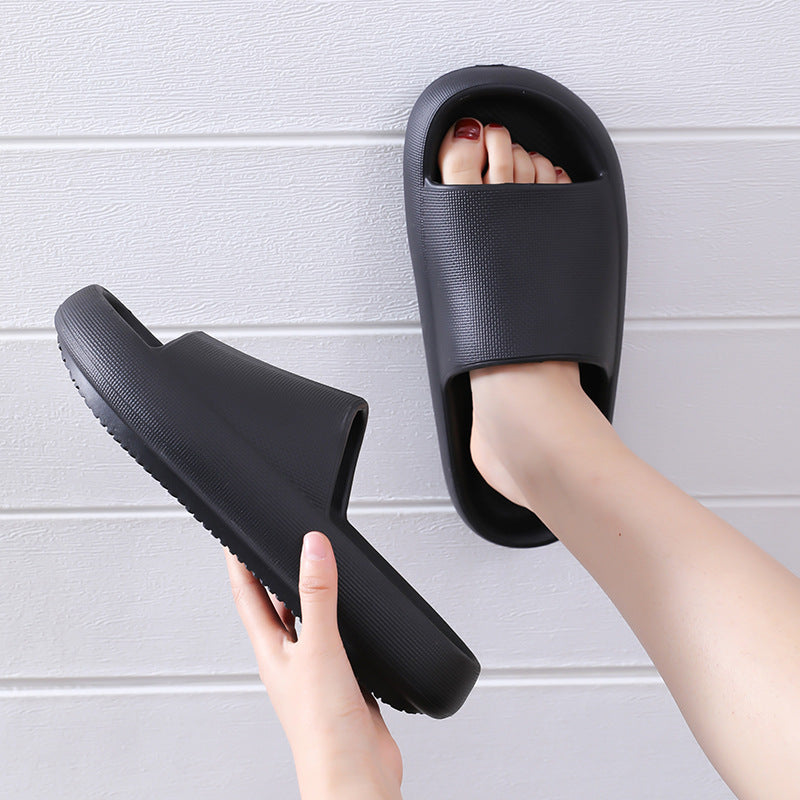 Stepping On Feces Thick-soled Slippers Female Summer Home Non-slip Bathroom Eva