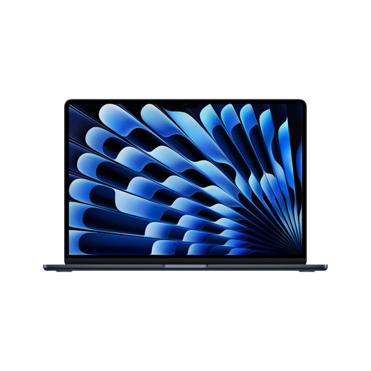Apple 2025 MacBook Air 15 tum med M4-chip : 15,3-tums Liquid Retina-skärm, 16 GB enhetligt minne, 256 GB SSD-lagring, 12MP Center Stage-kamera, Touch ID, Byggd för Apple Intelligence; Midnatt