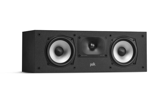 Polk Audio Monitor XT30, Centerhögtalare, Hi-Res-certifierad, kompatibel med Dolby Atmos och DTS:X (styck), svart
