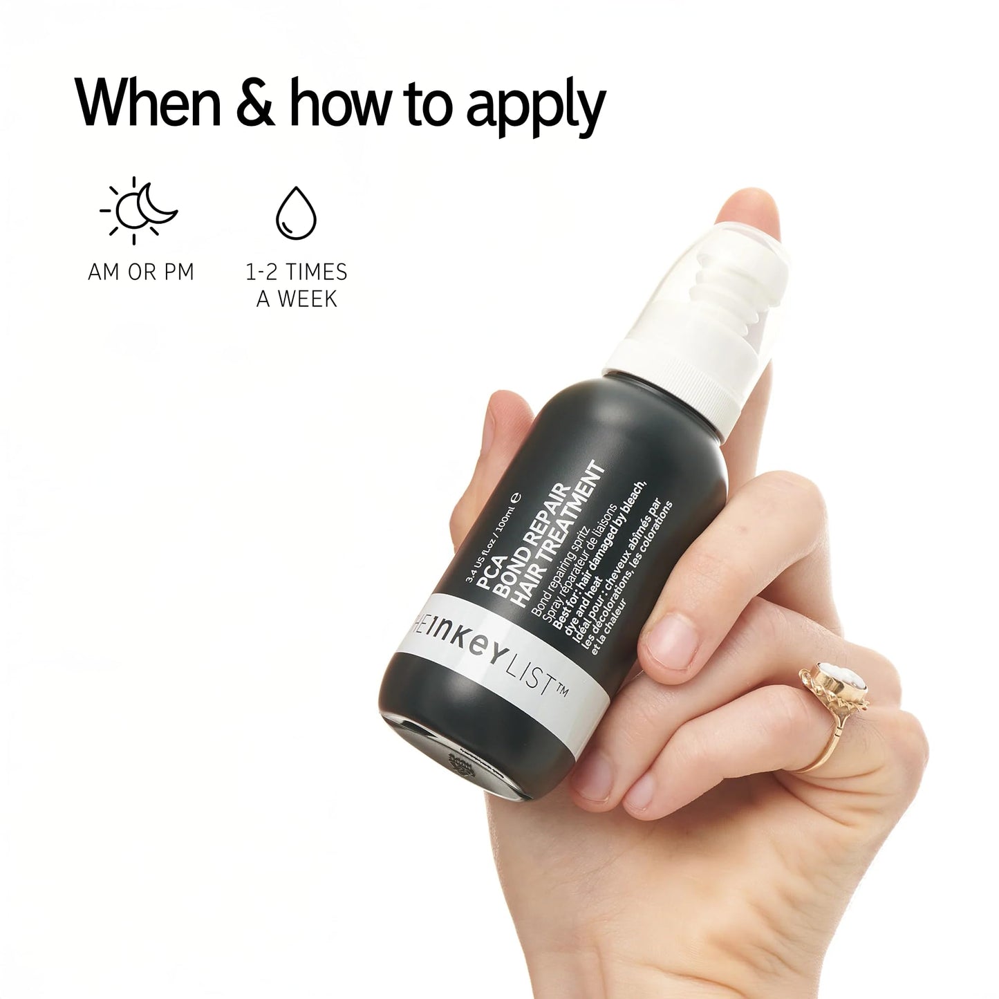The INKEY List PCA Bond Repair Hair Treatment to Protect and Strengthen Damaged Hair 100ml