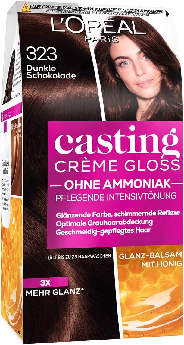 L'ORÉAL Casting Crème Gloss Hårfärg, 323 Mörk Choklad