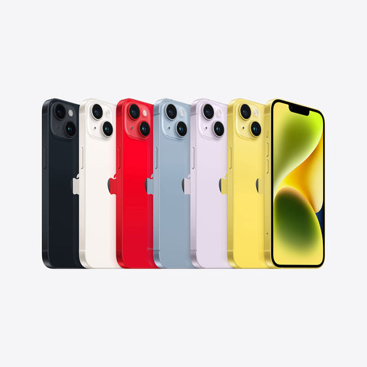 Apple iPhone 14 (256 GB) - gul